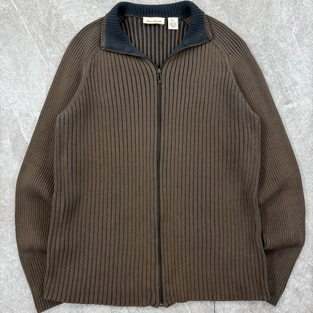 Dkny Knit Zip-Up 