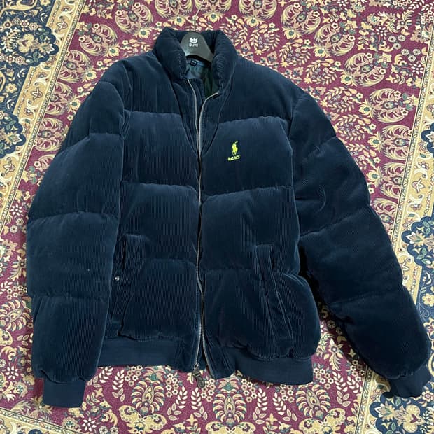 팔라스 폴로 코듀로이 패딩 사이즈 라지