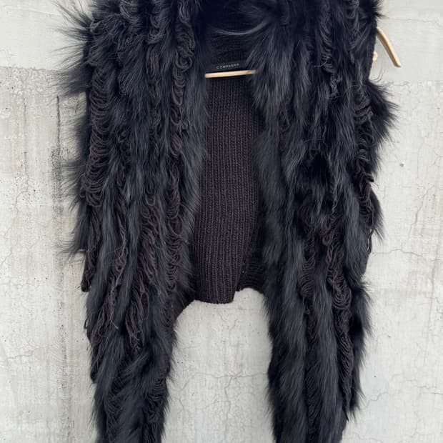 a rolling fur vest