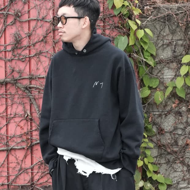 [OS]안셀름 뉴이어 스웻 후디 블랙