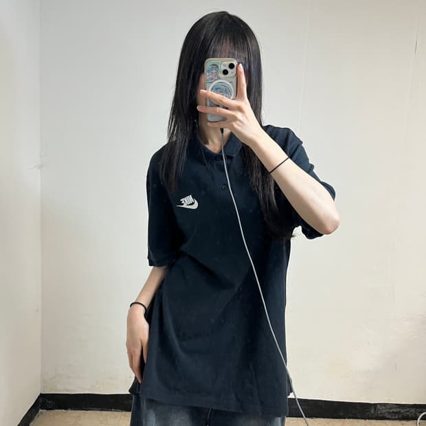 Nike Black Collar T-Shirt