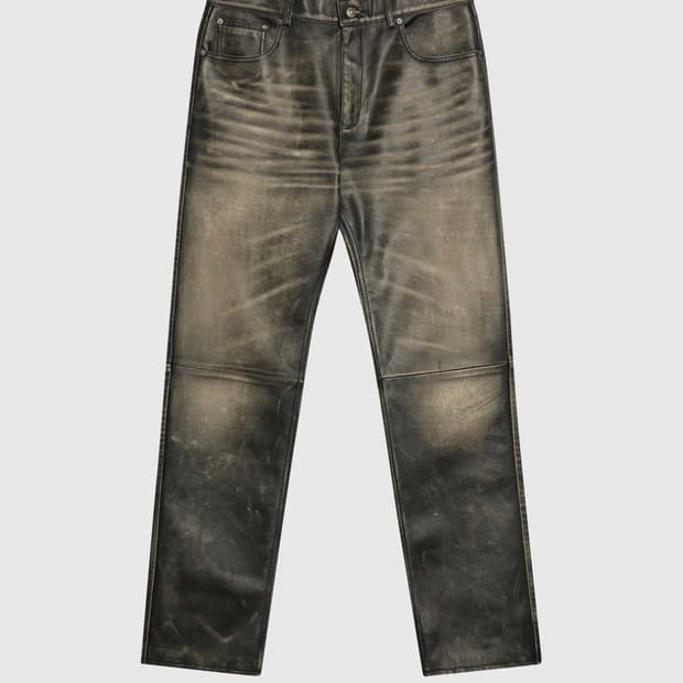 (48) 424 파이브포켓 레더 팬츠