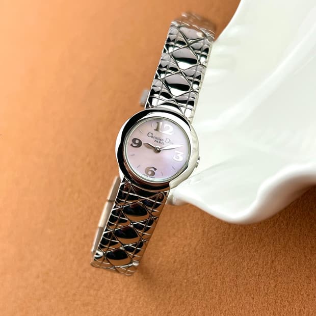 DIOR Lady leaf pink shell mini watch