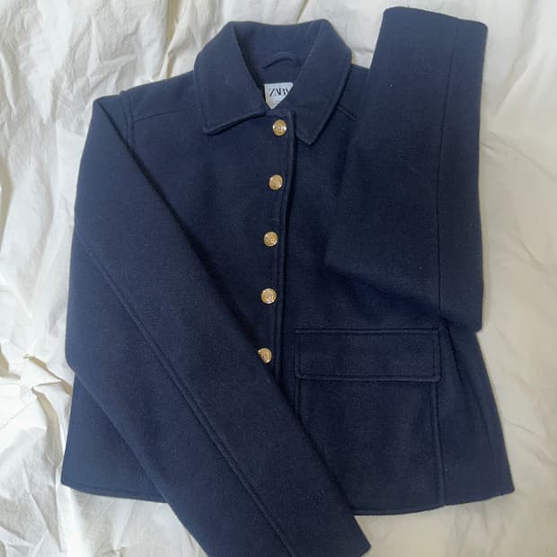 자라 네이비 자켓