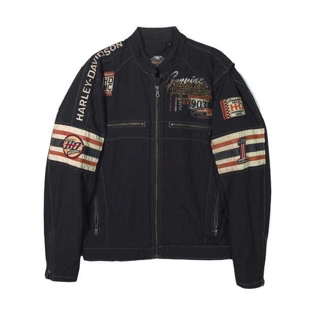 할리데이비슨 아카이브 패치 나일론 레이싱 자켓 M