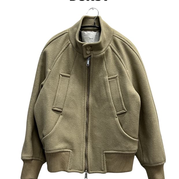 던스트 블루종 울 자켓 베이지