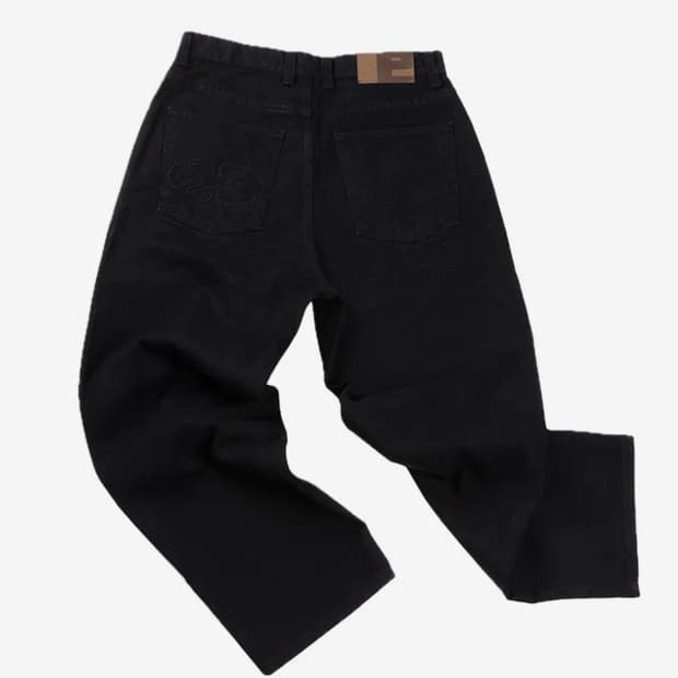 ertr Essential Relaxed Denim Pants black