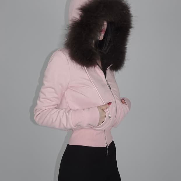 페일제이드 울프죠 후디 베이비핑크