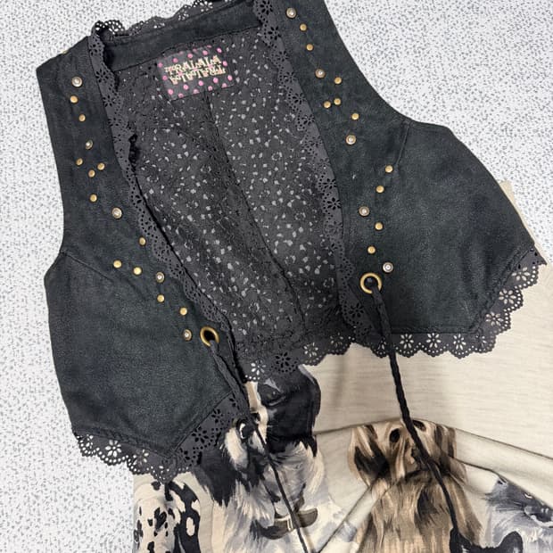 아메리칸 카우걸 스웨이드 베스트