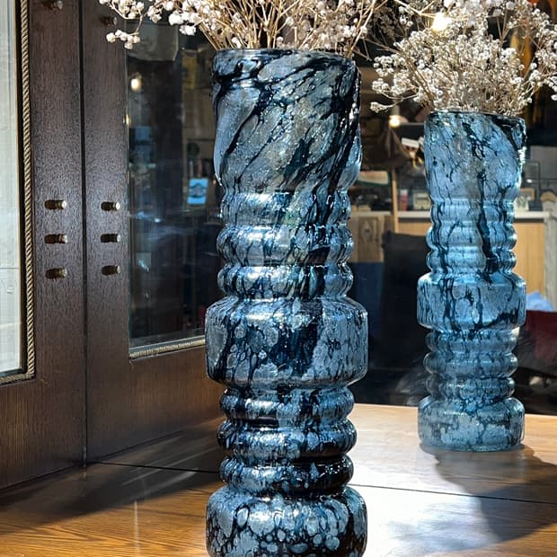 70s Bohemia Sklo Union Lava Texture Vase