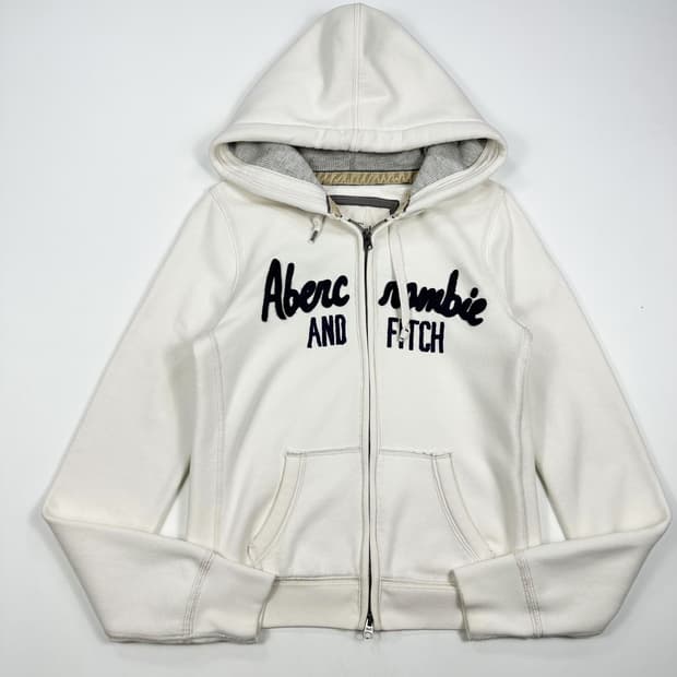 아베크롬비 og y2k 여성 후드집업 아이보리 화이트 여성L