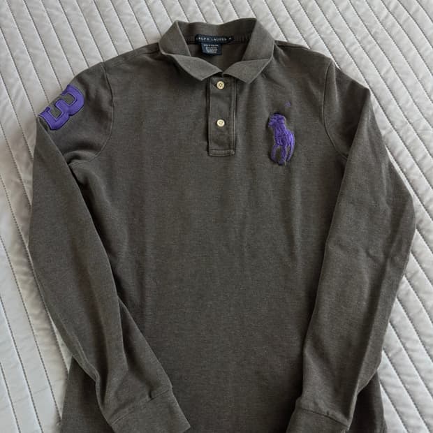 폴로 랄프로렌  퍼플 빅포니 카라티