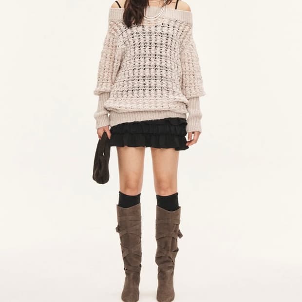 Threetimes Mellow top&beanie set(개별구매가능)