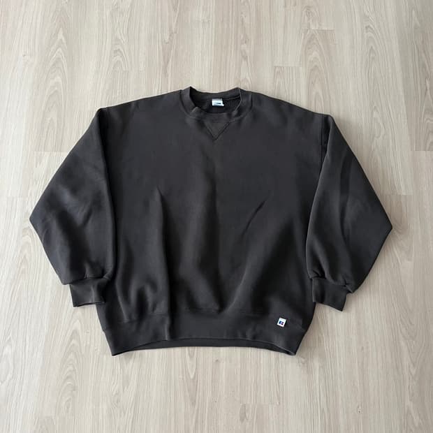 [XL] 90s 빈티지 러셀 스웻셔츠 맨투맨 다크브라운