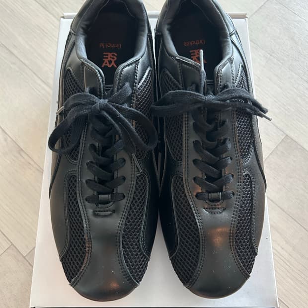 야세 [Lab Series] 스파이더 레더 스니커즈 블랙