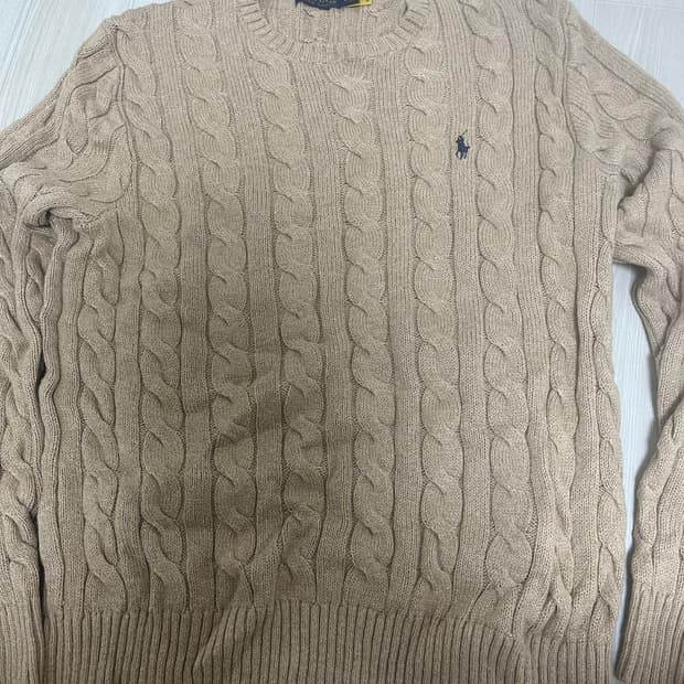 폴로 케이블니트