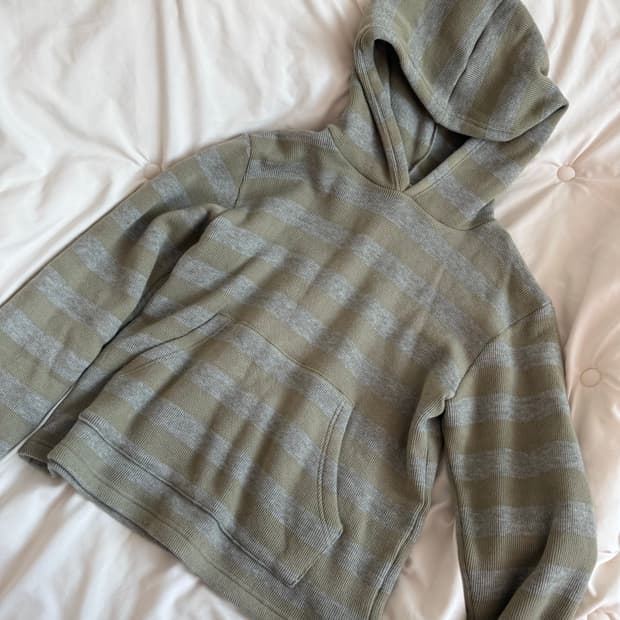 오피쉬 스트라이프 니트 후디 