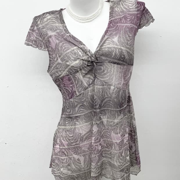 오리엔탈 페어리 메쉬 레이어드 탑