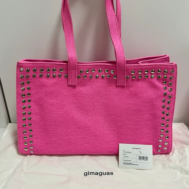 기마구아스 Midi Shopper 스터드 미디 쇼퍼백/핑크