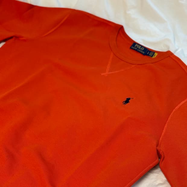 폴로 랄프로렌 오렌지 맨투맨 S (새상품)