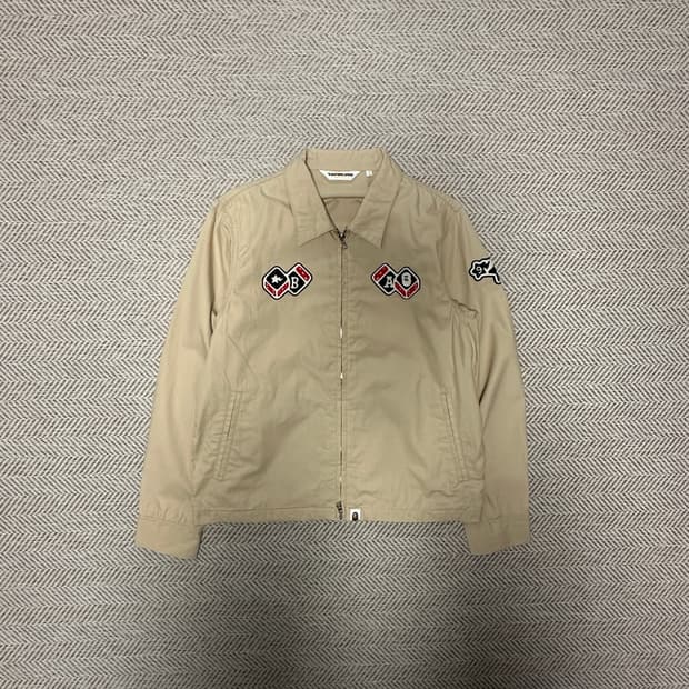BAPE japan made work zip jacket