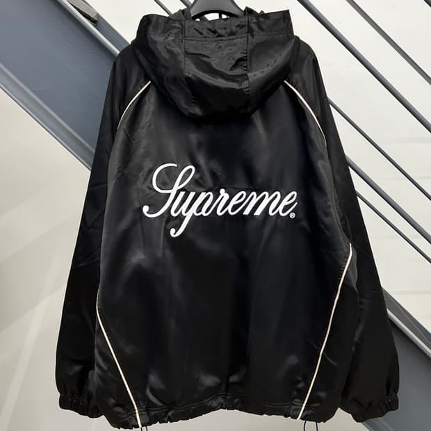 슈프림 24SS 사틴 후드 트랙 자켓