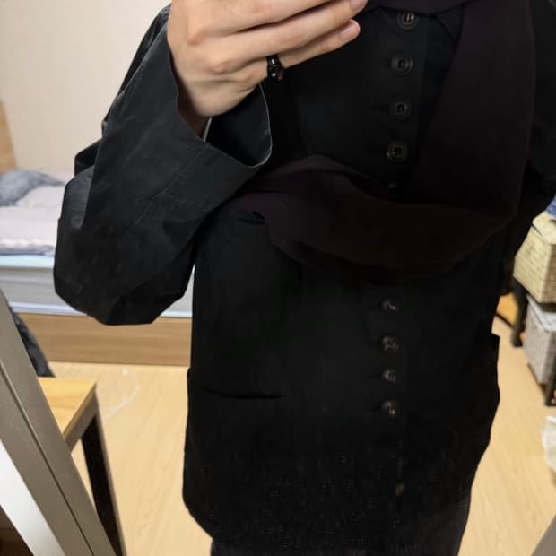 스켈튼 셔츠 자켓