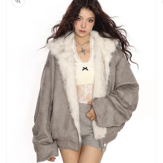 Biggold 퍼 오버핏 자켓