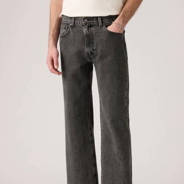 리바이스 567 릴렉스 플레어진 흑청 (30/32)