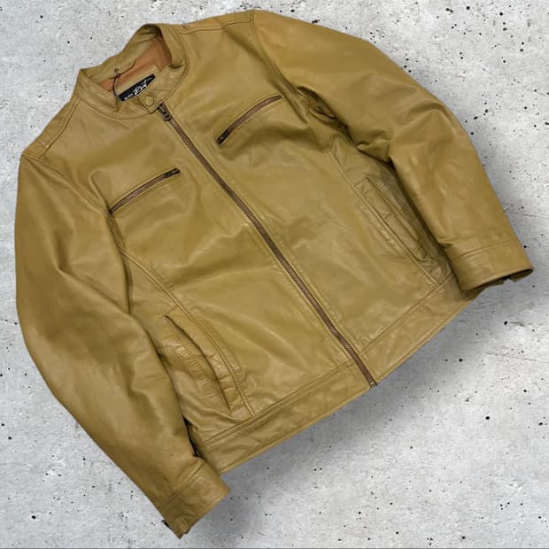 [L] 블랙리벳 BLACK RIVET 가죽 라이더 레더 자켓 B941