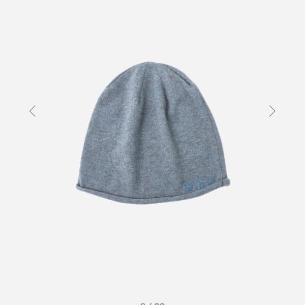 999휴머니티 overfit rolled beanie 인디블루