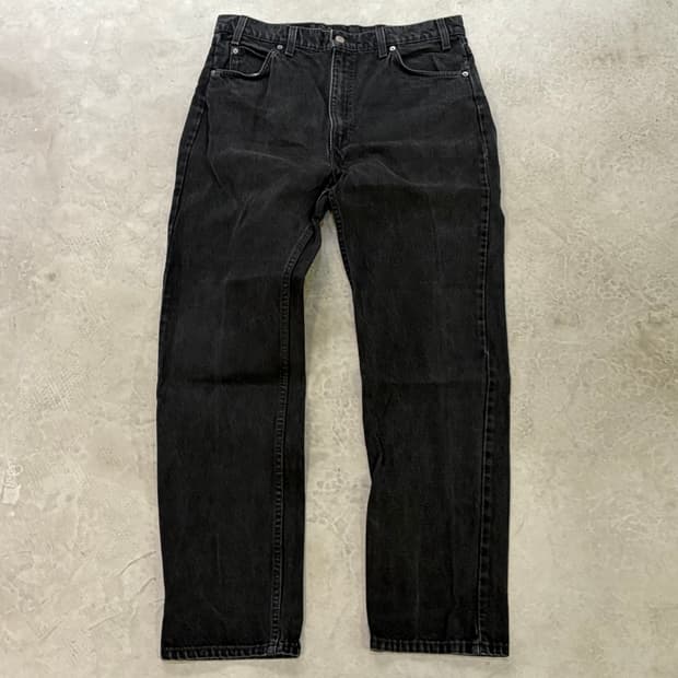 [36/34] 90s USA🇺🇸 리바이스 505 오렌지 탭 블랙 흑청