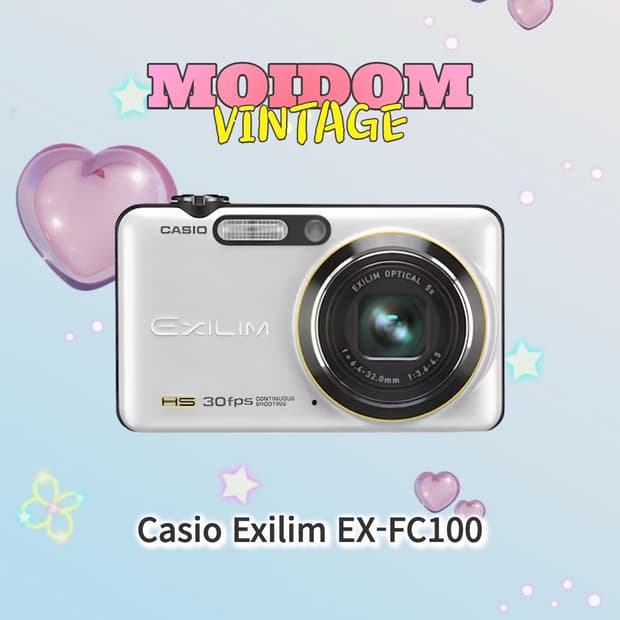 작례⭕️ 카시오 엑슬림 Casio Exilim EX-FC100 실버 디카