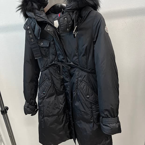 여) 몽클레어 천연모피 야상파카