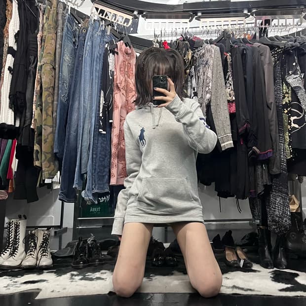 폴로 랄프로렌 자수 후드티