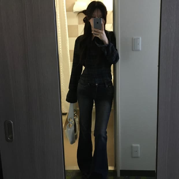 아워캐비넷 lobe pocket boots cut pants
