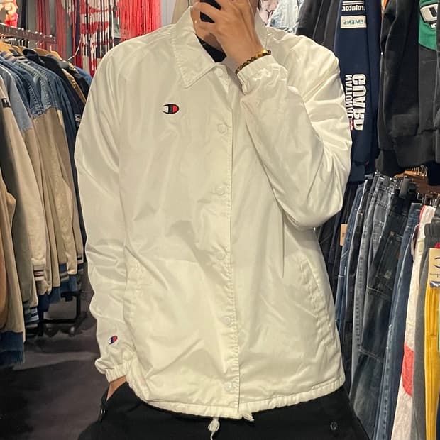[IM] champion 챔피온 화이트 코치자켓