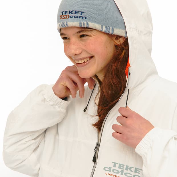 (L) 새상품 teket 테켓 Share Wind Jacket White