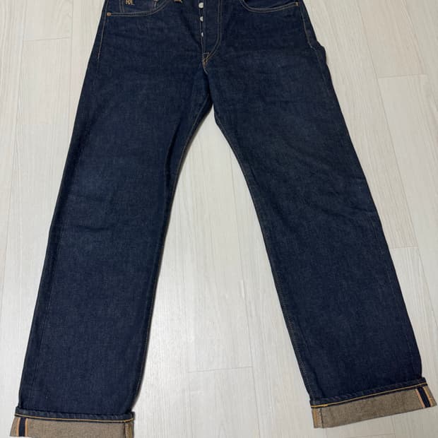 RRL 더블알엘 스트레이트 레그 셀비지 데님 32x30