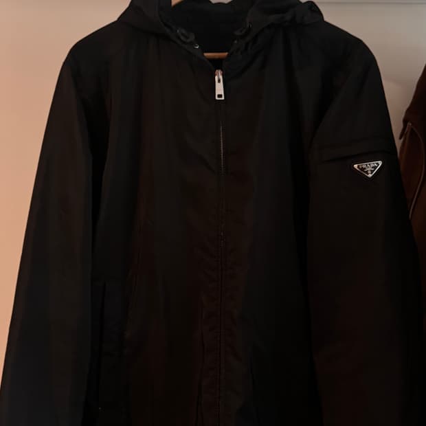 Prada nylon hoodie L size