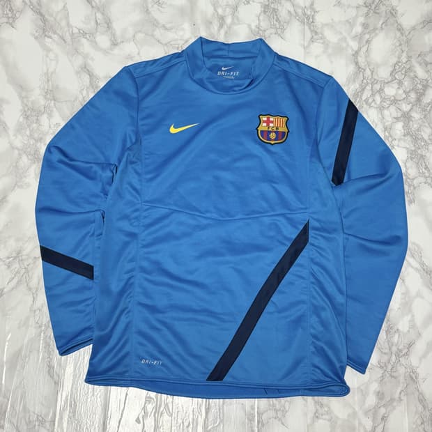나이키 바르셀로나 11-12 트레이닝 웜업 져지 맨투맨 