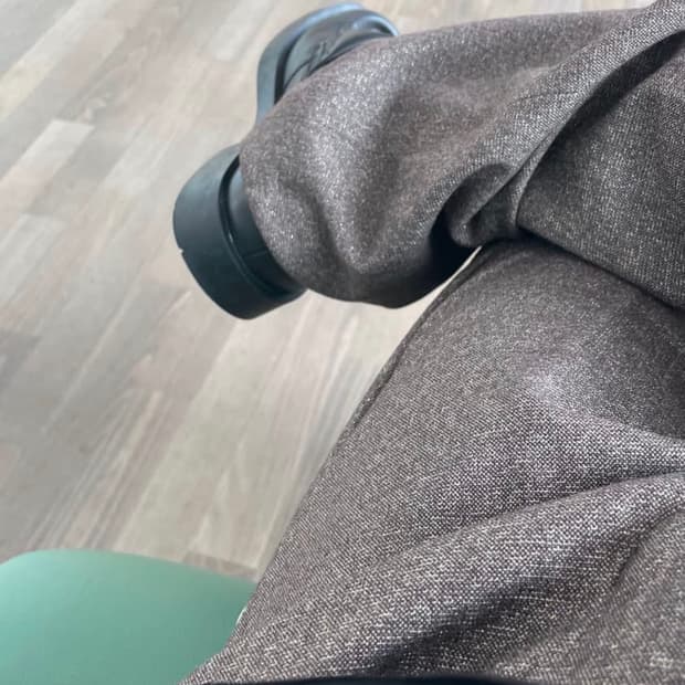 Sasquatchfabrix 레임테이퍼드 트라우저