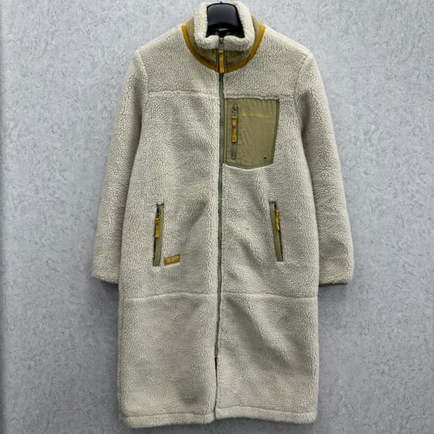 100 에디바우어 여자 양털 롱 뽀글이 점퍼