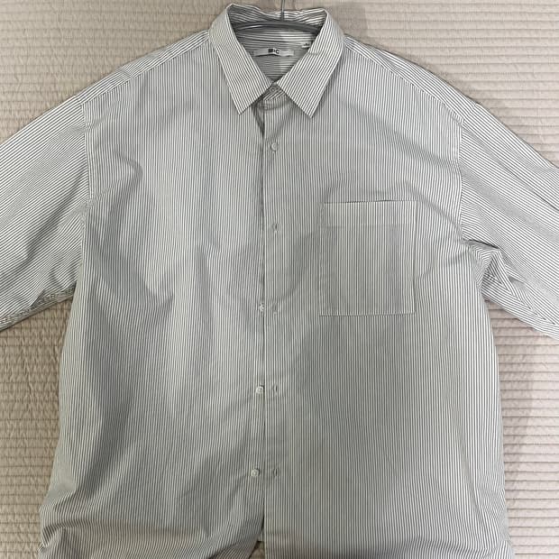 24fw 유니클로 c 브로드 클로스 오버사이즈 셔츠