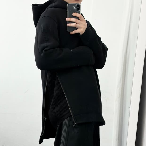 헬무트랭 사이드로고 후드