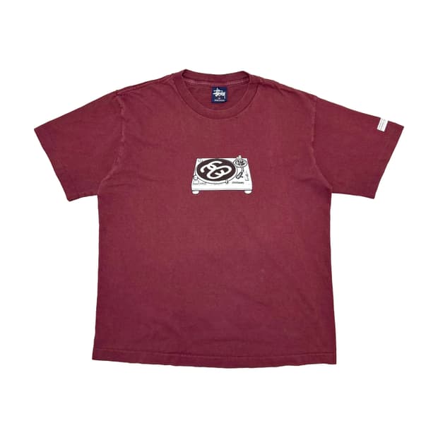 90’s 올드 스투시 턴테이블 티셔츠