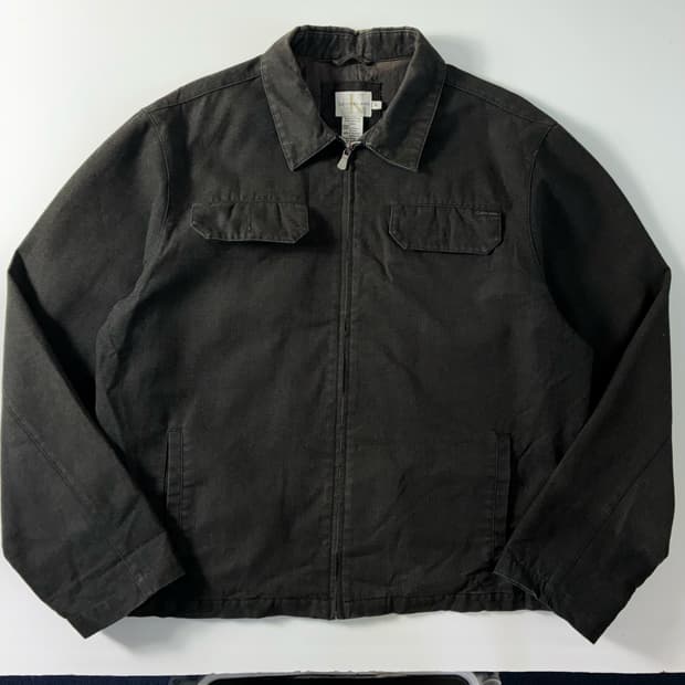 Calvin klein  캘빈 클라인 블랙 캔버스 워크 자켓 