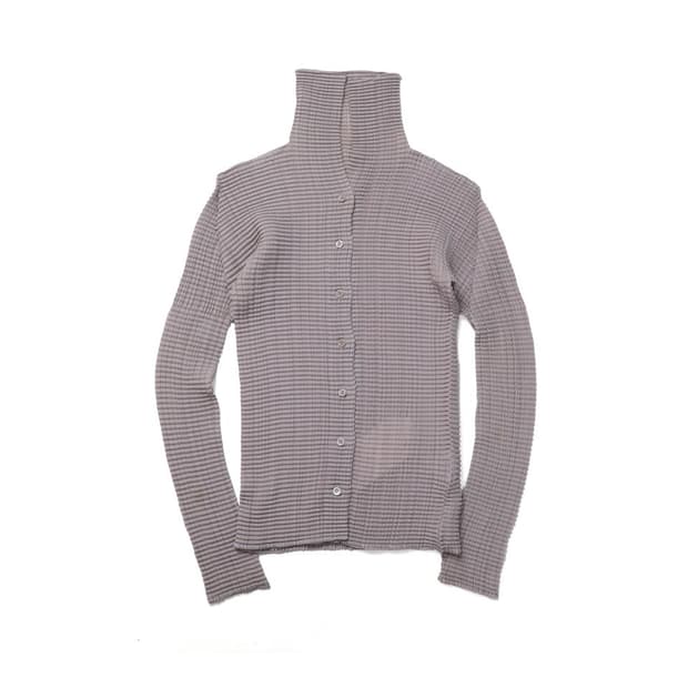 Issey Miyake Fete Turtle Neck Cardigan
