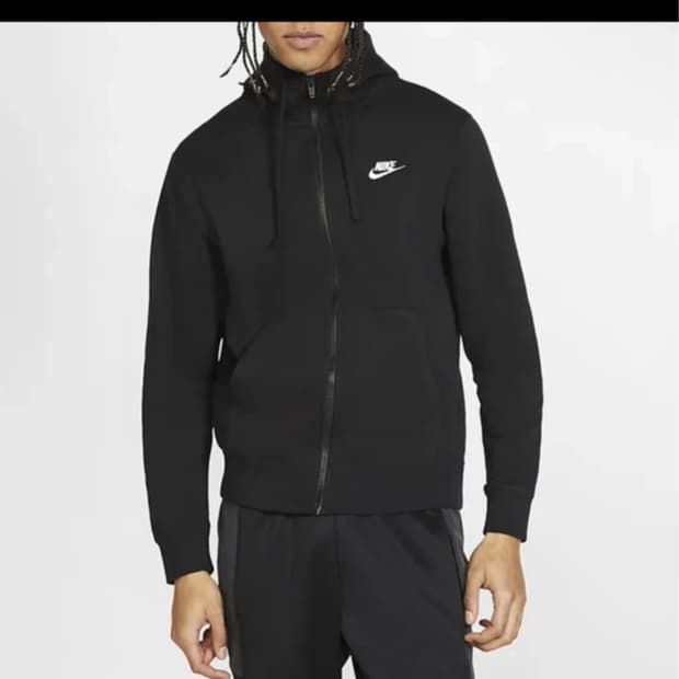 Nike 나이키 검정 블랙 후드집업 XL