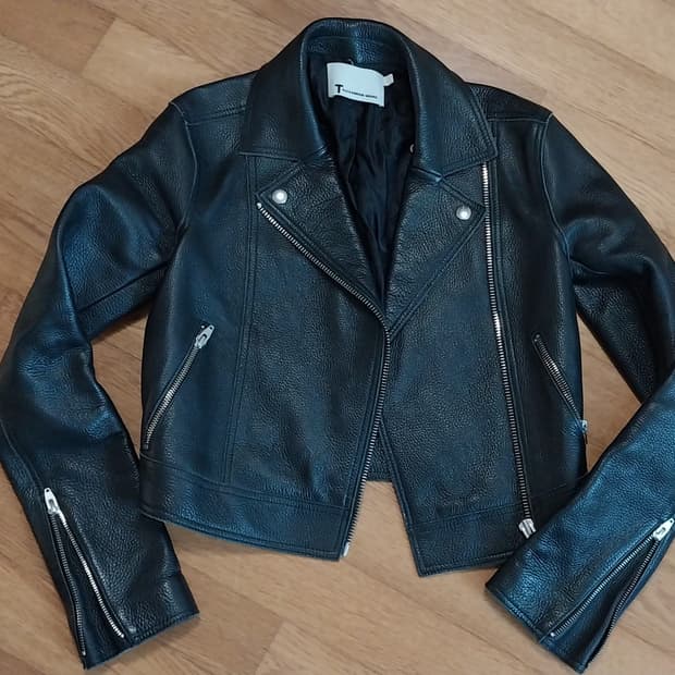 T알렉산더왕 0사이즈 소가죽 자켓 숏